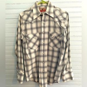 Men’s Small Wrangler Pearl Snap Shirt